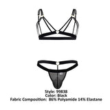 CandyMan 99838 Two Piece Outfit Color Black