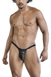 CandyMan Men's Underwear 99841 Mesh Thongs Color Black
