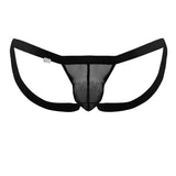 CandyMan 99841 Mesh Thongs Color Black