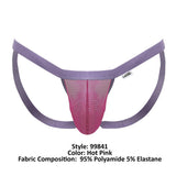 CandyMan Men's Underwear 99841 Mesh Thongs Color Hot Pink