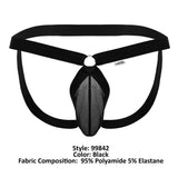 CandyMan Men's Underwear 99842 Mesh Jockstrap Color Black