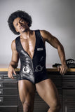 CandyMan 99844 Police Bodysuit Color Black