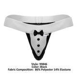 CandyMan 99846 Tuxedo Thongs Color Black