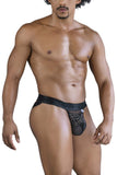 CandyMan 99849 Lace-Mesh Thongs Color Black