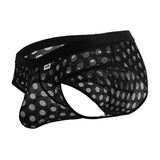 CandyMan 99855 Polka Mesh Briefs Color Black
