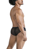 CandyMan 99855 Polka Mesh Briefs Color Black