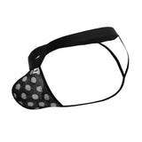 CandyMan 99856 Polka Mesh Thongs Color Black