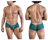 CandyMan Men's Underwear 99857 Lace Trunks Color Green