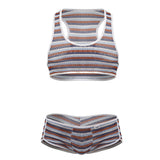 CandyMan 99859 Two Piece Outfit Color Stripes