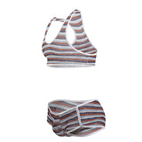 CandyMan Men's Underwear 99859 Two Piece Outfit Color Stripes