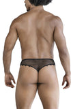 CandyMan Men's Underwear 99860 Fishnet Thongs Color Black