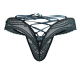 CandyMan 99861 Lace Thongs Color Green