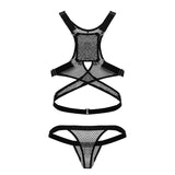 CandyMan 99862 Fishnet Outfit Color Black
