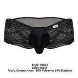 CandyMan Men's Underwear 99863 Lace Briefs Color Black