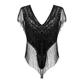 CandyMan Men's Underwear 99865 Lace-Mesh Bodysuit Color Black