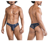 CandyMan Men's Underwear 99868 Lace Briefs Color Navy