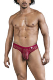 CandyMan 99968 Men's Underwear Lace Briefs color Wine