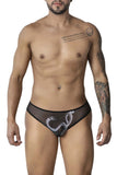 CandyMan Men's Underwear 99871 Egyptian Briefs Color Black-White