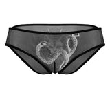 CandyMan Men's Underwear 99871 Egyptian Briefs Color Black-White