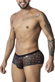 CandyMan Men's Underwear 99873 Chili pepper Trunks Color Black Print