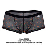 CandyMan Men's Underwear 99873 Chili pepper Trunks Color Black Print