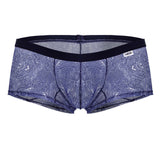 CandyMan Men's Underwear 99873 Water prints Trunks Color Blue-White