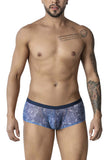 CandyMan Men's Underwear 99873 Water prints Trunks Color Blue-White