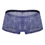CandyMan Men's Underwear 99873 Water prints Trunks Color Blue-White