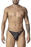 CandyMan Men's Underwear 99875 Chili pepper Thongs Color Black Print