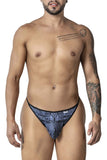 CandyMan Men's Underwear 99875 Egyptian Thongs Color Gray-Black