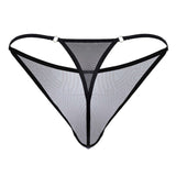 CandyMan Men's Underwear 99875 Egyptian Thongs Color Gray-Black