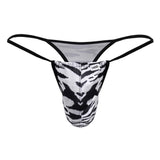 CandyMan Men's Underwear 99877 Zebra Thongs Color Zebra Print