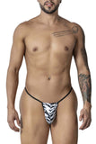 CandyMan Men's Underwear 99877 Zebra Thongs Color Zebra Print