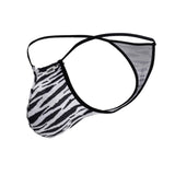 CandyMan Men's Underwear 99877 Zebra Thongs Color Zebra Print
