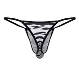 CandyMan Men's Underwear 99877 Zebra Thongs Color Zebra Print