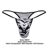 CandyMan 99877 Zebra Thongs Color Zebra Print