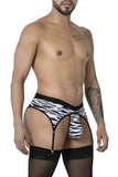 CandyMan Men's Underwear 99881 Zebra Thongs Color Zebra Print