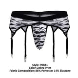 CandyMan Men's Underwear 99881 Zebra Thongs Color Zebra Print