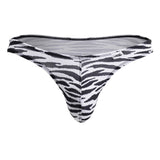 CandyMan Men's Underwear 99882 Zebra Thongs Color Zebra Print