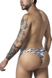 CandyMan Men's Underwear 99882 Zebra Thongs Color Zebra Print