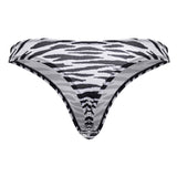 CandyMan Men's Underwear 99882 Zebra Thongs Color Zebra Print