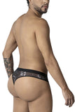CandyMan Men's Underwear 99885 Sun Moon Thongs Color Black-White