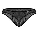 CandyMan Men's Underwear 99894 Geometric Mesh Briefs Color Black