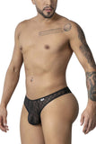 CandyMan Men's Underwear 99894 Geometric Mesh Briefs Color Black
