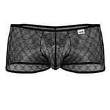 CandyMan Men's Underwear 99896 Geometric Mesh Trunks Color Black