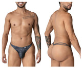 CandyMan Men's Underwear 99899 Cowboy Thongs Color Denim Black