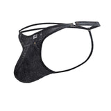CandyMan Men's Underwear 99899 Cowboy Thongs Color Denim Black
