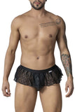 CandyMan 99901 Men's Underwear Geometric Mesh Thongs Color Black