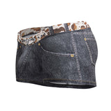 CandyMan Men's Underwear 99904 Cowboy Trunks Color Denim Black