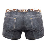 CandyMan Men's Underwear 99904 Cowboy Trunks Color Denim Black